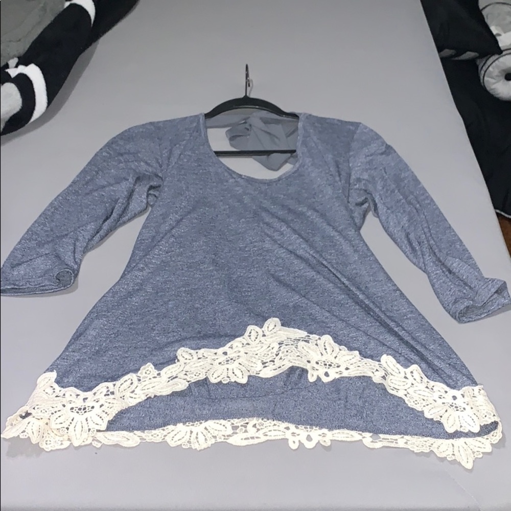 Grey Long sleeve top